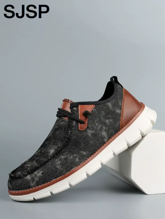 Nouvelles chaussures décontractées à lacets en patchwork Tie-Dye pour hommes