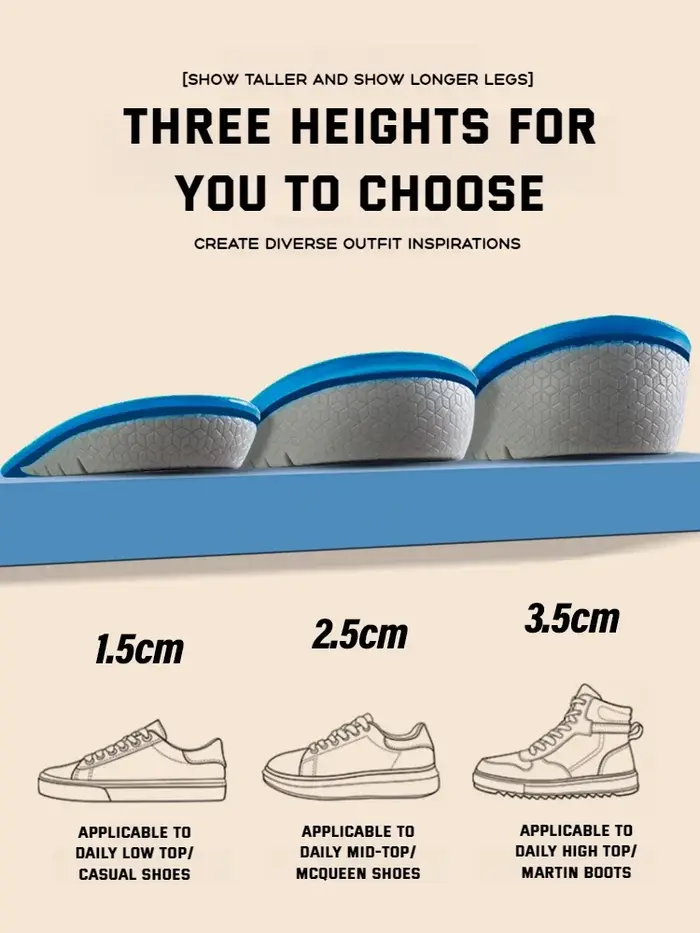 1 paire de semelles intérieures de chaussures en Gel pour pieds