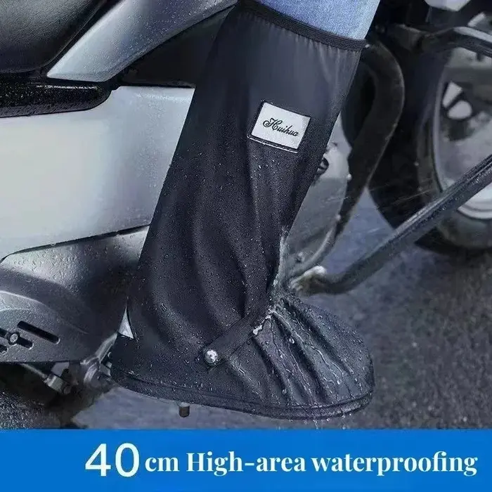 Couvre-chaussures de moto imperméables antidérapants pour la pluie et la neige