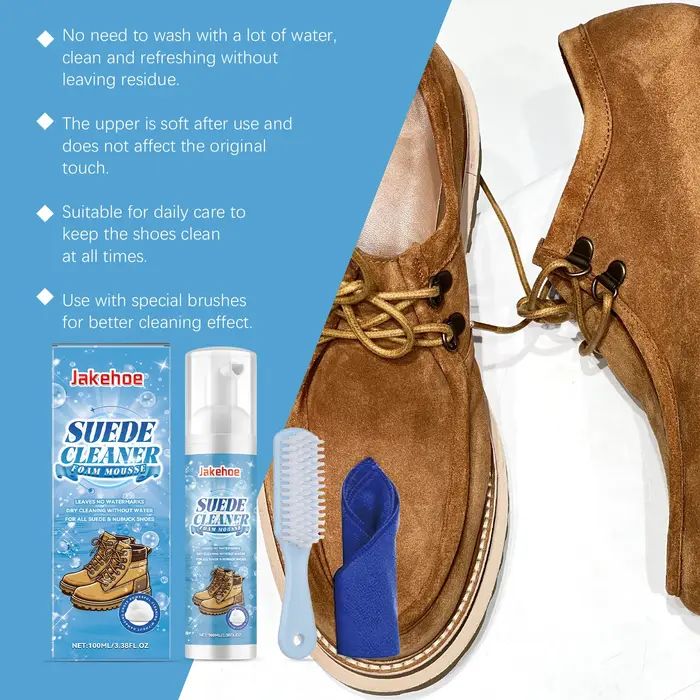Kit de Nettoyage Multifonctionnel Bestseller pour Daim et Nubuck – Éliminateur de Taches et de Saleté Sans Eau