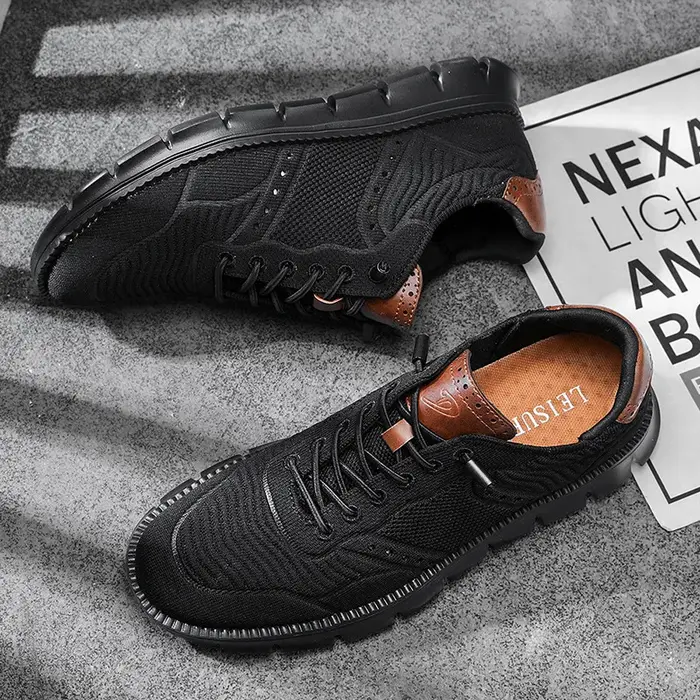 Chaussures décontractées pour hommes, chaussures plates respirantes, Design d'amortissement, mocassi