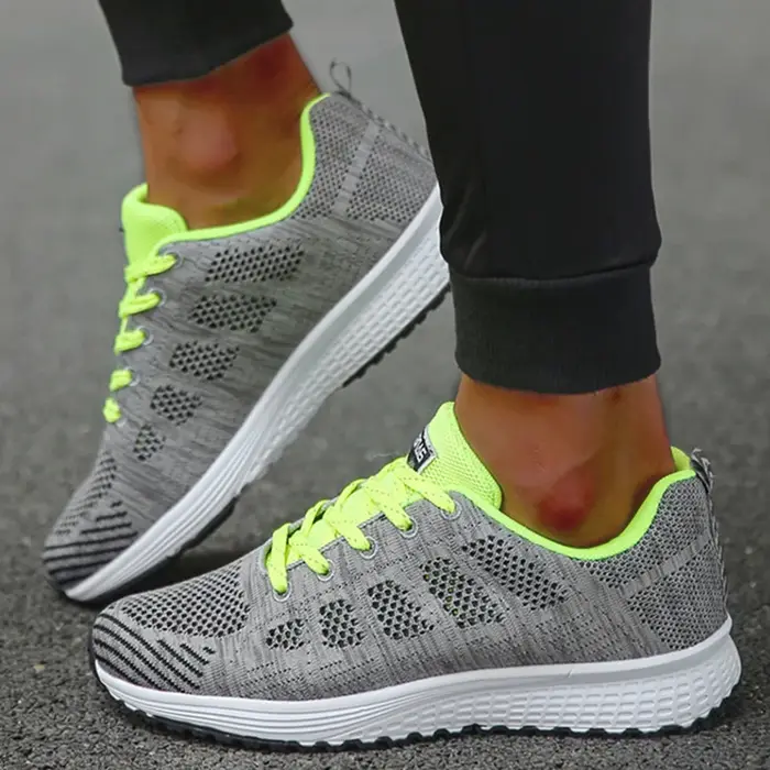 Baskets femme 2024 nouvelle mode respirant couleur unie marche