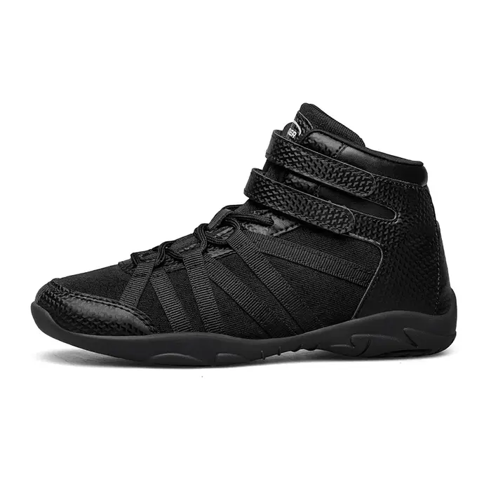BAXINIER Chaussures de cheerleading montantes noires pour filles, légères, respirantes, pour la comp