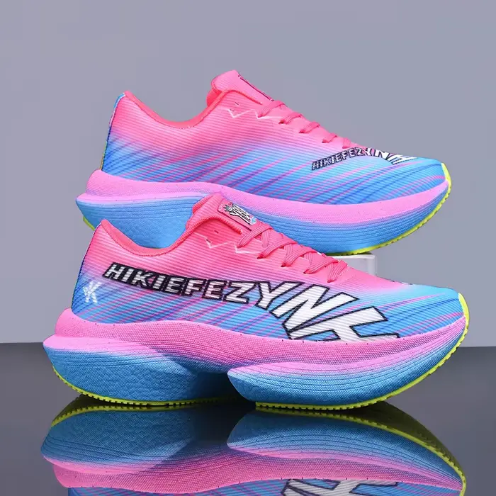 Chaussures de course pour homme, plaque en carbone, marathon, sport, chaussures décontractées, respirantes, légères, confortables, baskets athlétiques spécialisées pour femme