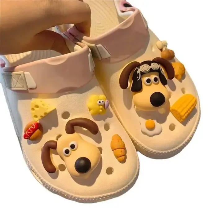 Ensemble de breloques pour chaussures à trous, bricolage, dessin animé mignon, fait à la main, décorations de chaussures de jardin de qualité, cadeau pour filles