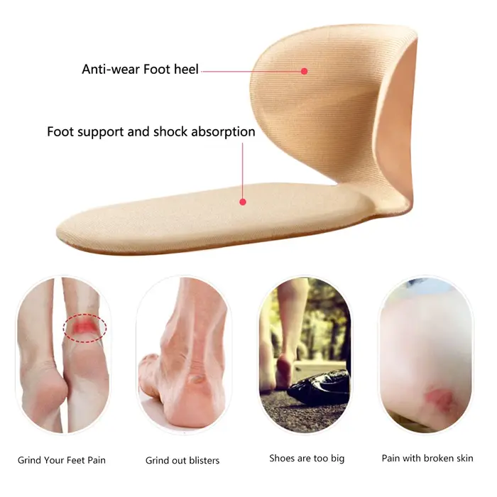 Semelles intérieures à talons hauts pour femmes, autocollants, doublure de talon arrière pour les gr