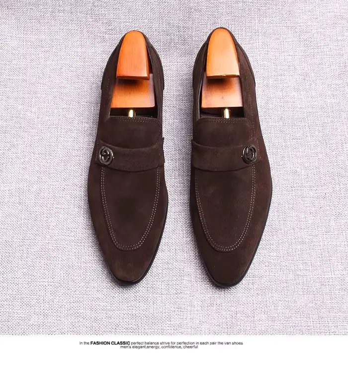 Chaussures en cuir d'affaires européennes pour hommes