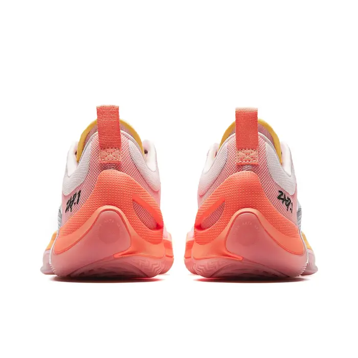 POIZON Anta Zap 1 Honey Peach TPU Chaussures de basket-ball basses pour hommes Rose 912411110Q-5