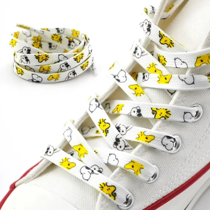 Lacets de bande dessinée, chaussures athlétiques, sans élasticité, lacets plats de Sport, loisirs bl