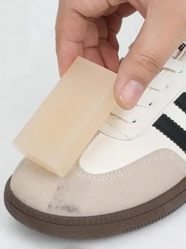 Nettoyeur de chaussures portable en cuir suédé