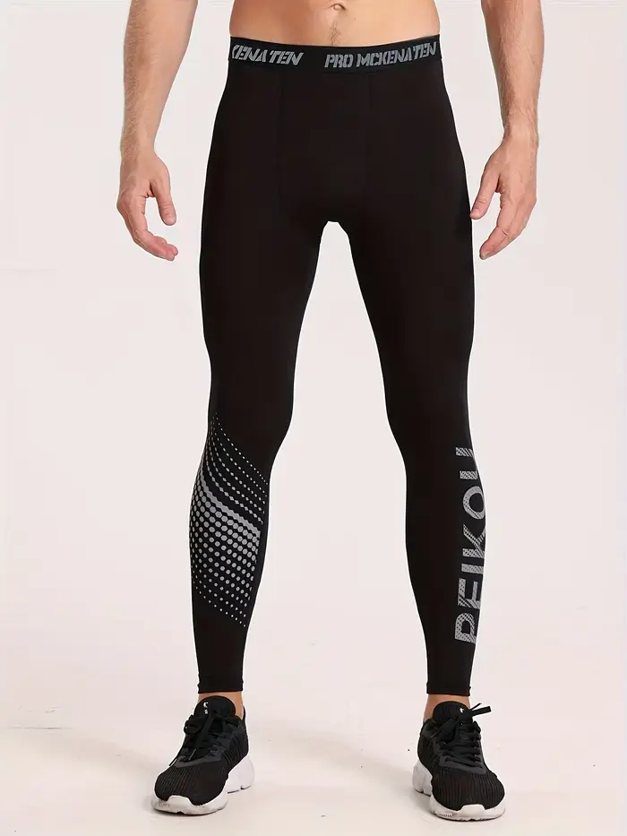 Pantalons serrés de sport de basket-ball, leggings serrés compressés à haute élasticité, respirants 