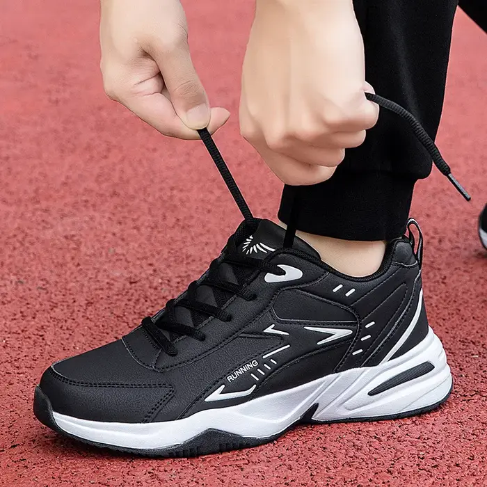Chaussures pour hommes, chaussures décontractées de mode pour l'extérieur, baskets en cuir pour hommes, chaussures de tennis, chaussures de sport pour hommes, chaussures de course, Zapatillas Hombre