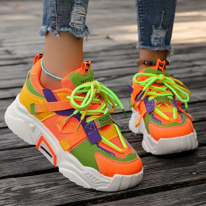 Femmes baskets printemps tendance chaussures de mode décontractées