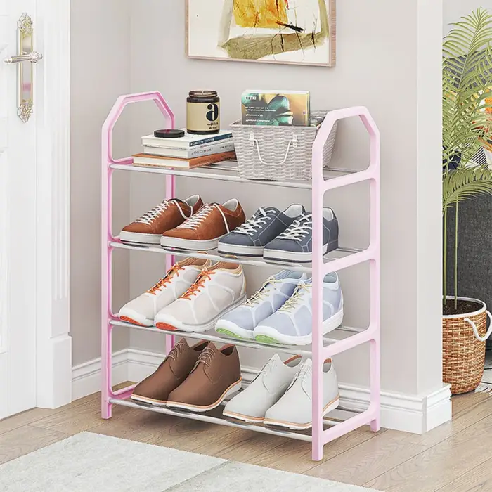 Étagère à chaussures Simple en métal