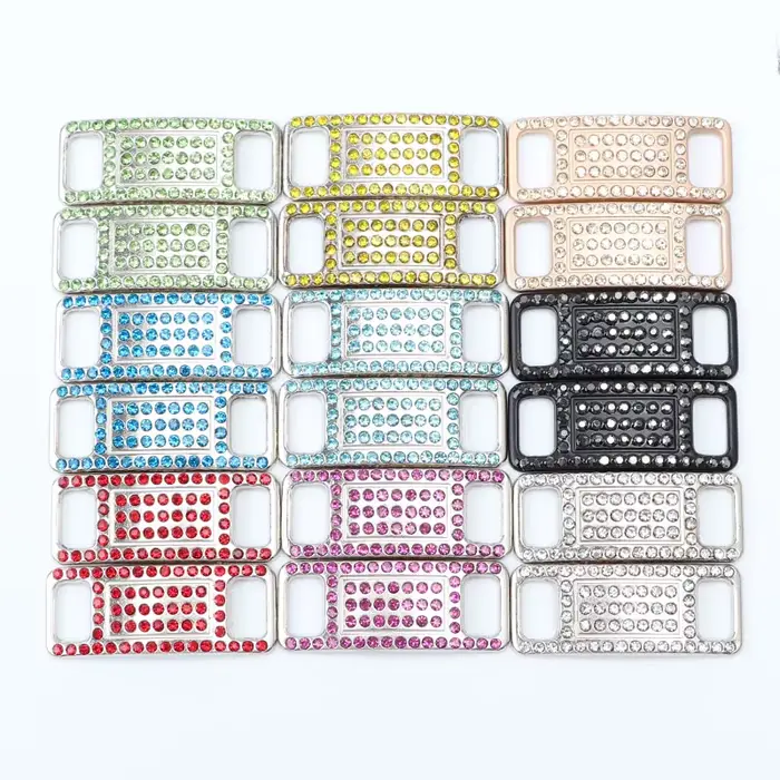 2 Pcs Coloré Strass Lacets AF1 Chaussure Décoration Jeweled Sneaker