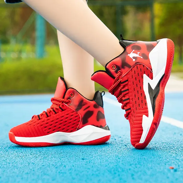 Nouveaux enfants chaussures de basket-ball garçon Original hommes professionnel enfants respirant bottes de basket-ball confortable athlétique coussin marque