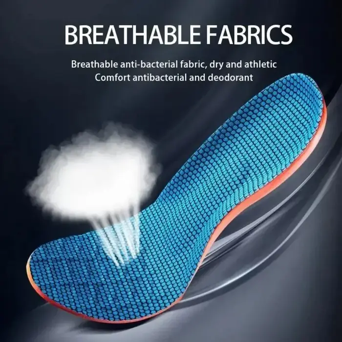 Semelles intérieures de Sport pour chaussures, semelles orthopédiques, Absorption des chocs, déodorant, coussin respirant, Support de voûte plantaire, facilite la pression des pieds
