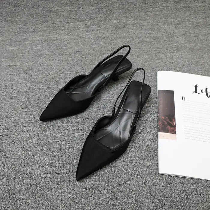 Nouvelles Chaussures Femme Été 2026 - Élégantes Sandales à Talon Aiguille et Bout Pointu avec Bride Unique
