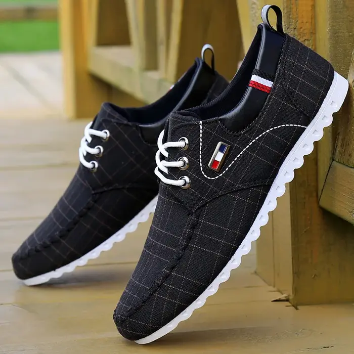 Chaussures en toile légères à lacets pour hommes