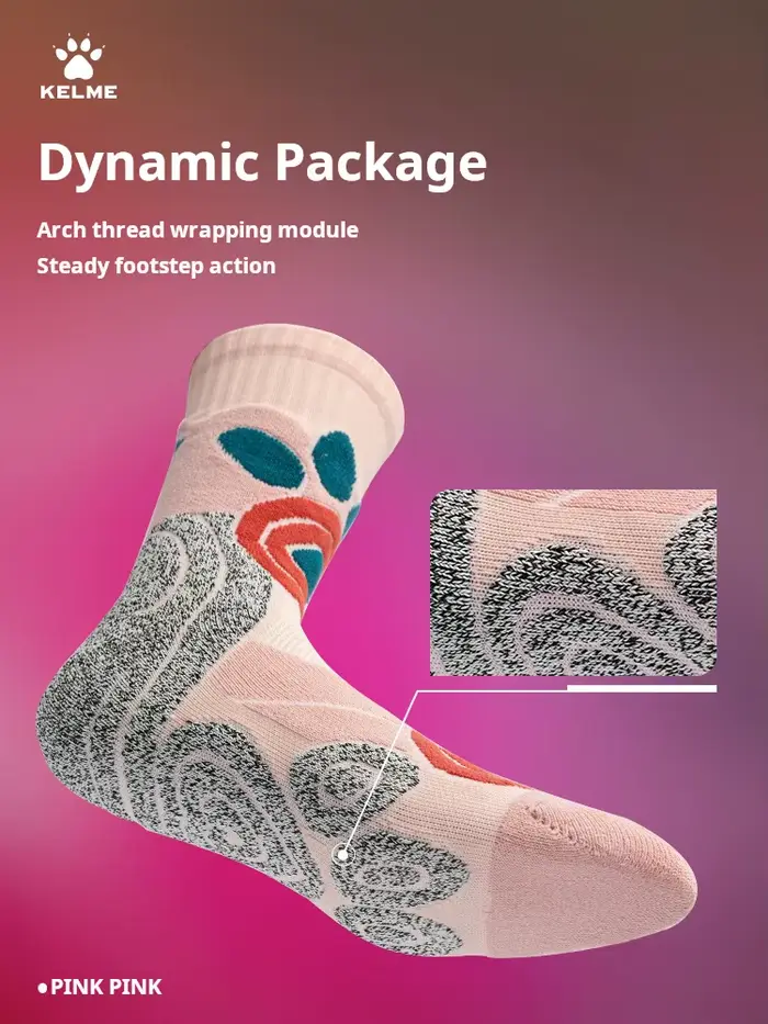 Kelme-Chaussettes longues de sport, respirantes et coordonnantes, socquettes de course, de basketball professionnelles, American Elite