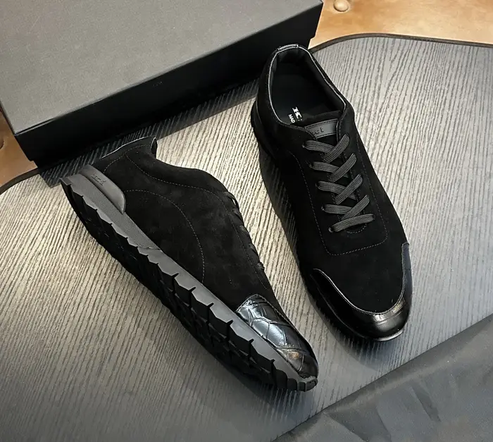 OECHSLI chaussures peau de vache 2026 nouvelles baskets de sport en plein air mode en cuir véritable de haute qualité hommes européens grande taille 38-47