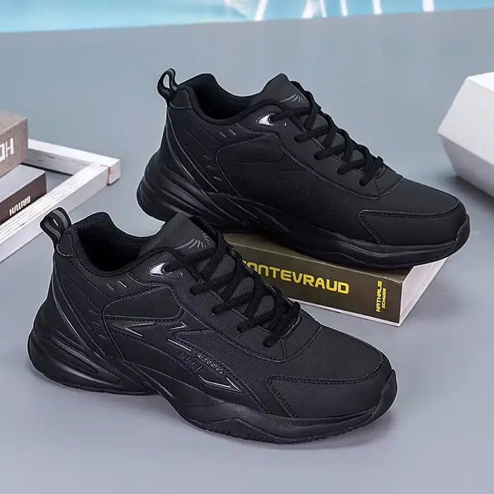 Baskets Chunky pour Hommes à Semelle Épaisse Polyvalentes Nouvelle Tendance 2026 Chaussures de Sport Décontractées Respirantes à Lacets en Maille avec Semelles Souples Améliorées