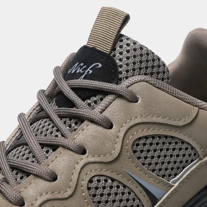 Oulylan nouveaux hommes à semelles souples respirant maille chaussures de sport chantier de Construction confortable