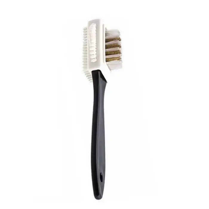 Brosse nettoyante pour chaussures en cuir suédé NuSO k, 3 côtés, nettoyeur de bottes, taches, poussi