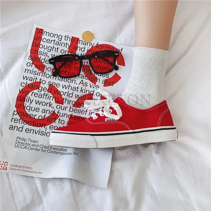 Baskets en toile à lacets pour femmes