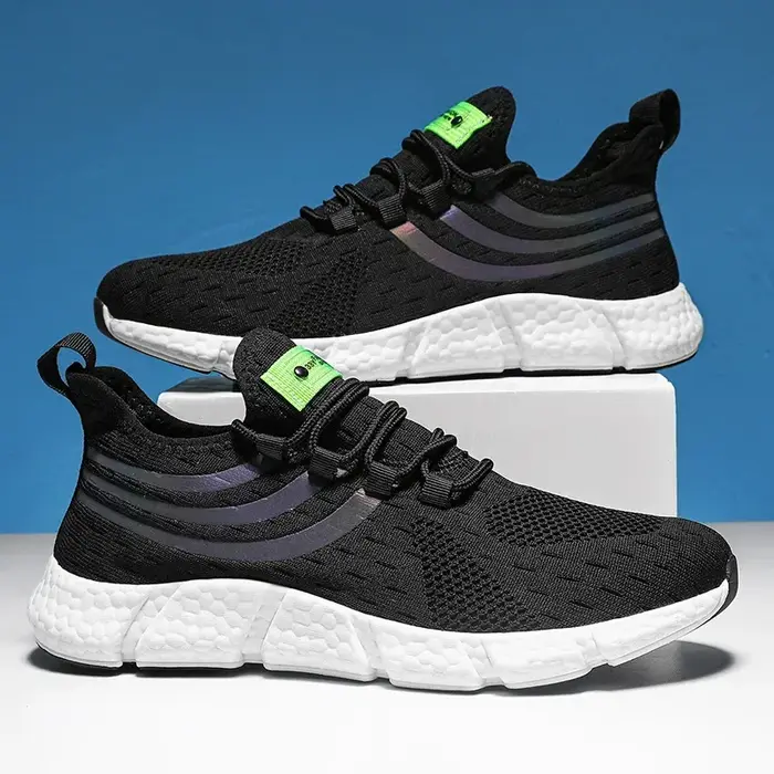 Baskets pour hommes chaussures à plate-forme respirantes confortables