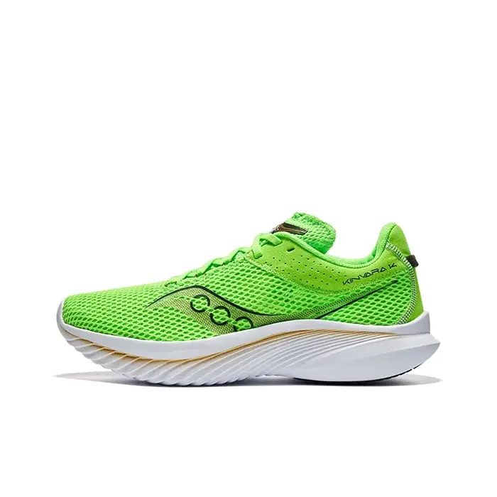 Chaussures de course et d'entraînement légères en mesh à tige basse Saucony Kinvara 14 pour hommes, vert et or S20823-36