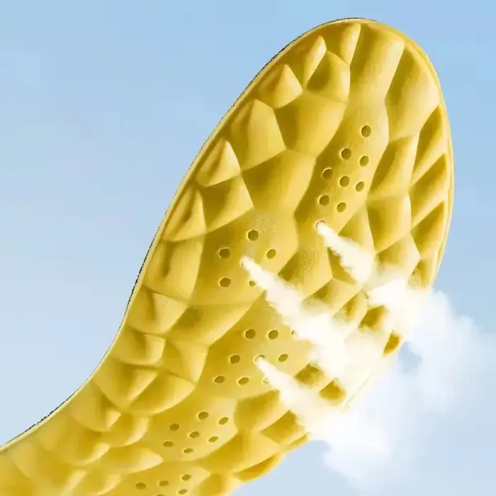 Semelles de sport 4D en PU, souples, respirantes, amortissantes avec soutien de la voûte plantaire pour le soulagement de la douleur, course à pied, soins orthopédiques