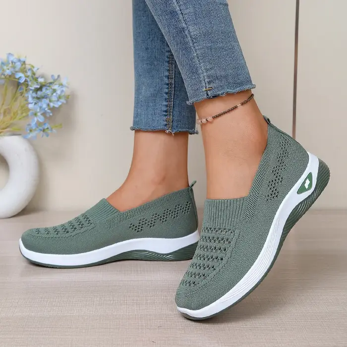 Chaussures pour femmes 2026 – Baskets décontractées confortables à semelle souple en maille respirante pour le travail