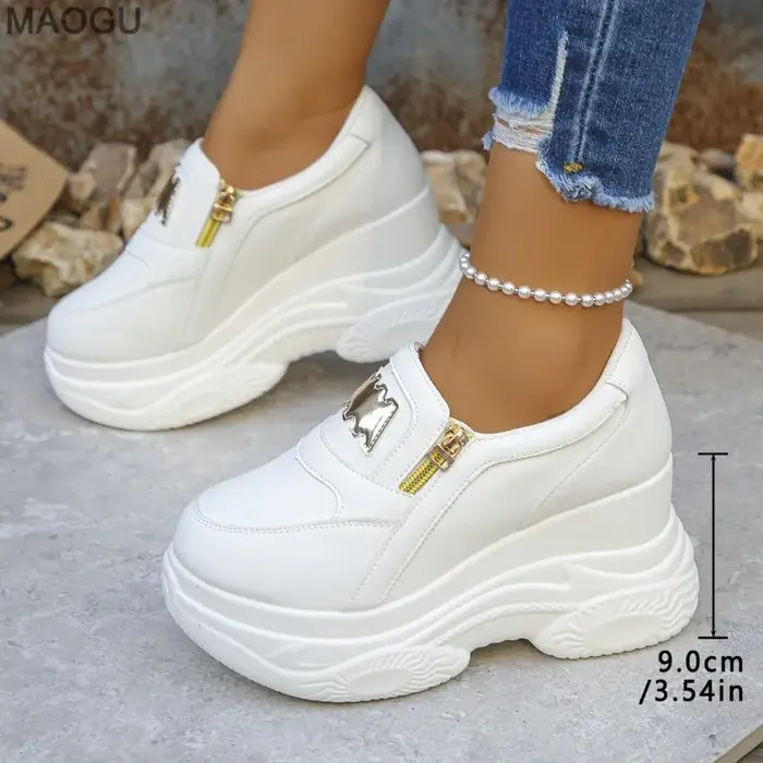 Chaussures à plateforme à semelle épaisse pour femmes