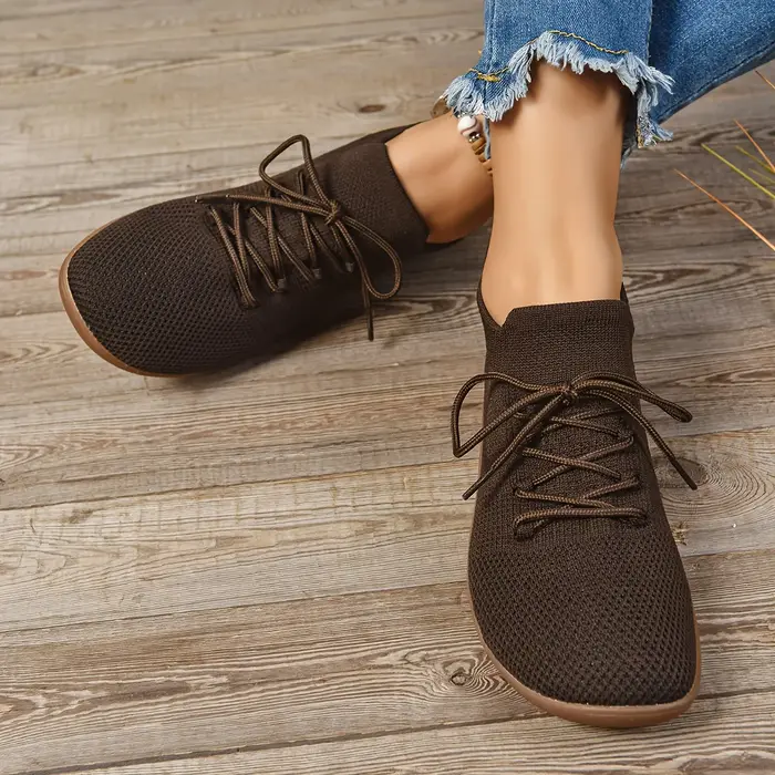 Baskets larges pour femmes chaussures plates minimaliste respirant large largeur