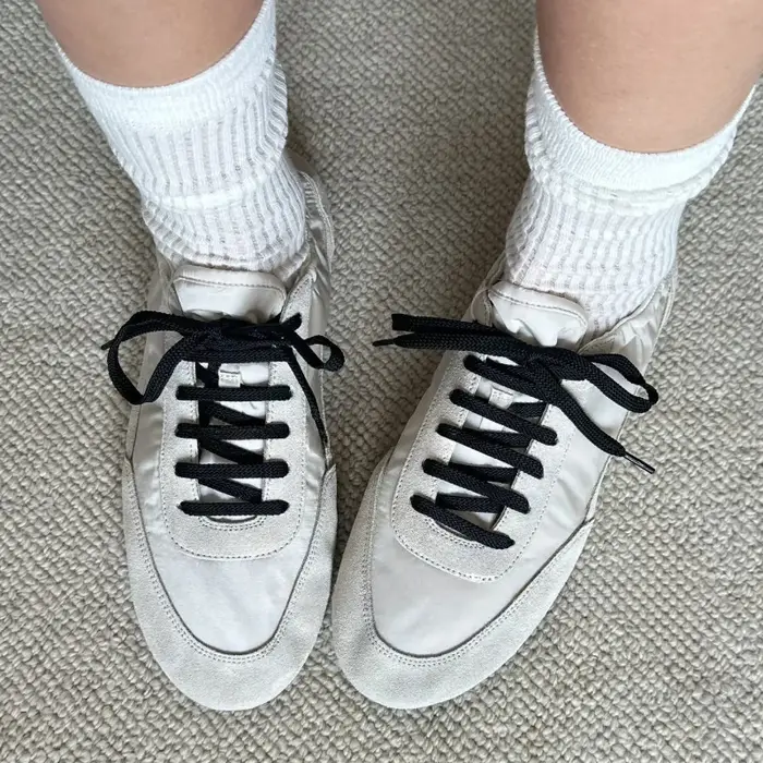 Baskets en cuir véritable pour femmes