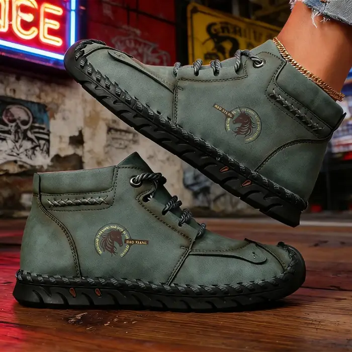 Ashion baskets à la main en cuir chaussures pour femmes mi-haut femmes chaussures plates décontractées nouvelles chaussures de créateur Mujer Zapatos Chaussure Femme