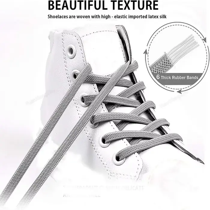 Lacets de chaussures de course élastiques multicolores, pour enfants, adultes et personnes âgées, ra