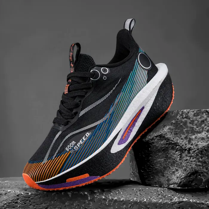 Chaussures de course à semelle en carbone pour hommes et femmes