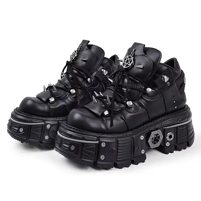 Bottines gothiques rock