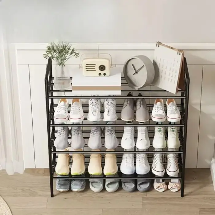Étagère à chaussures multi-niveaux empilable