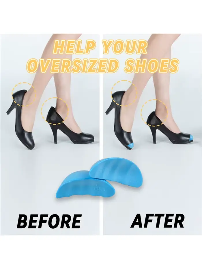Deux paires de rembourrages pour chaussures trop grandes, inserts pour réduire la taille des chaussures, coussinets de remplissage pour les chaussures amples