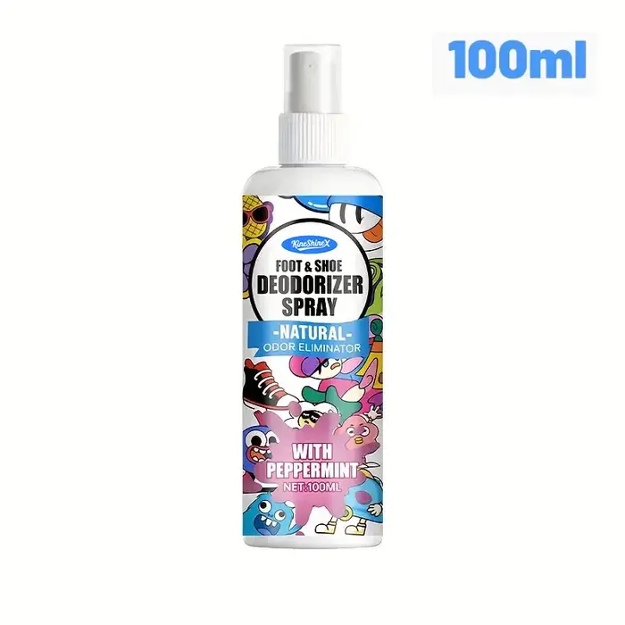 Flacon pulvérisateur désodorisant pour pieds, Spray éliminateur d'odeurs à action rapide et longue d