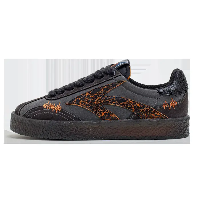 Maden hommes Vintage semelle épaisse baskets noir bas motif fissure hauteur augmentant chaussures dé
