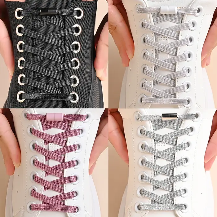 Lacets de chaussures sans lacets élastiques
