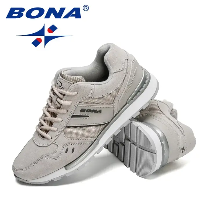 Chaussures de course BONA pour hommes, chaussures décontractées légères et confortables, chaussures de course à la mode et respirantes