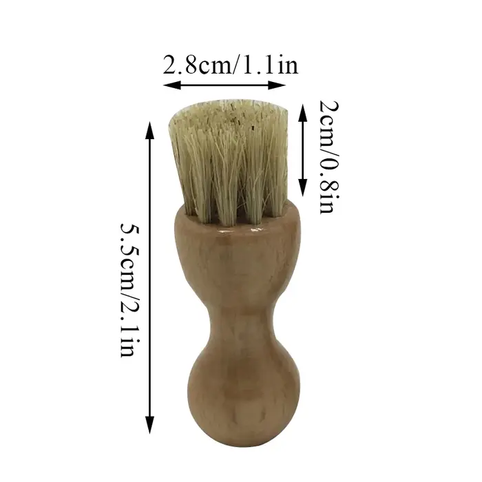 Brosse à chaussures en cuir