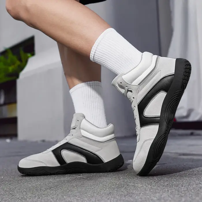 ELUVA chaussures larges anti-dérapant haut respirant chaussure de course minimaliste pieds nus chaussure d'entraînement anti-dérapant orteil chaussures de marche homme