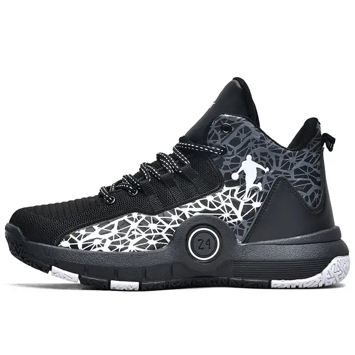 Baskets de basket-ball montantes pour hommes et femmes, baskets de basket-ball imprimées, chaussures