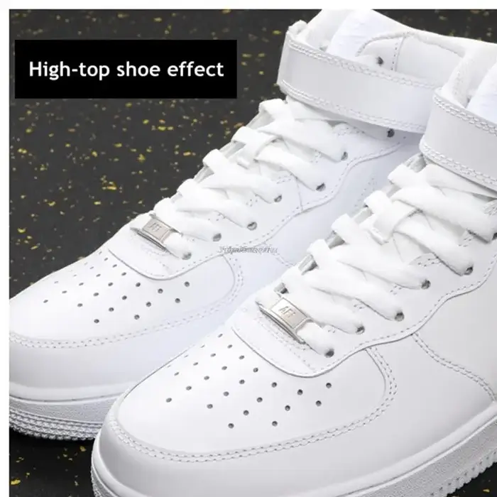 4 pièces AF1 lacets noir blanc